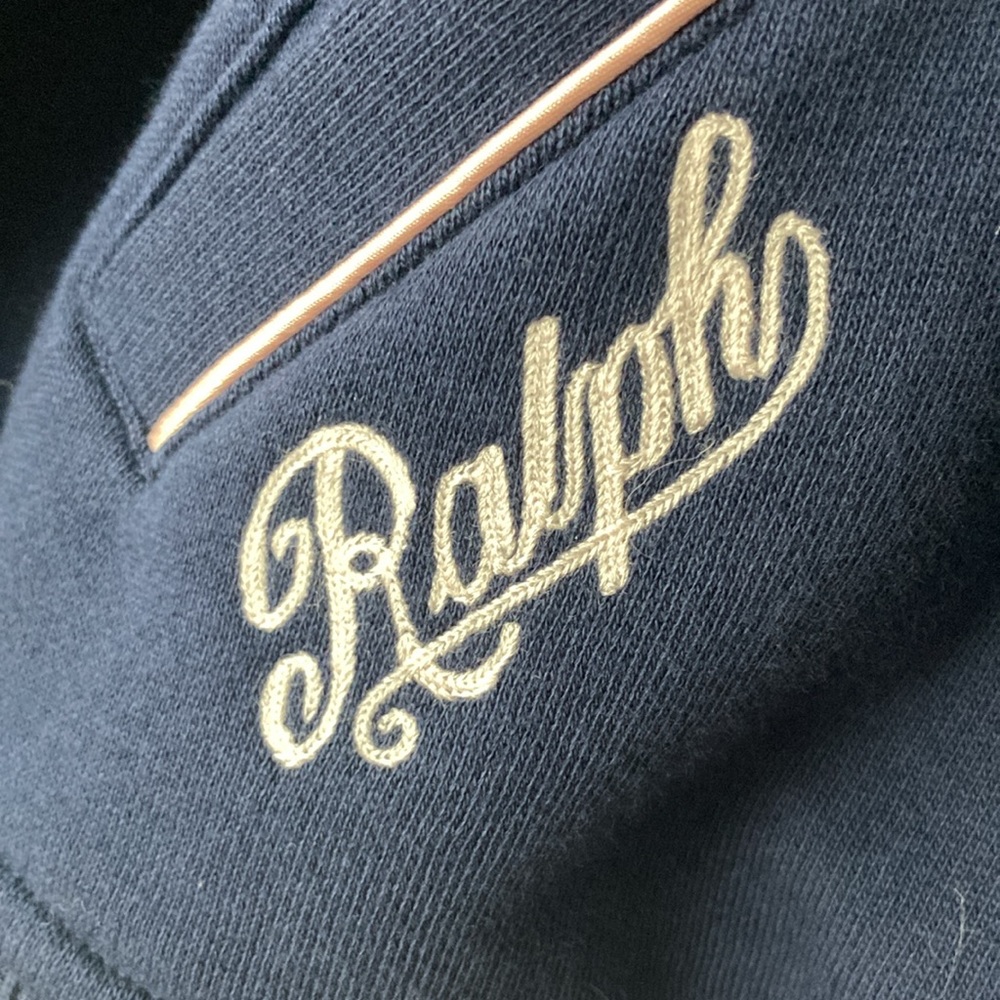 Ralph Lauren Navy and Pink Varsity Jacket - Picture 8 of 8